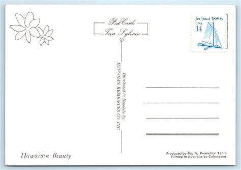 HAWAII HI Topless Nude HAWAIIAN BEAUTY Risque X Postcard United States Hawaii