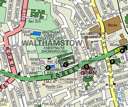 Walthamstow Wood Street Map