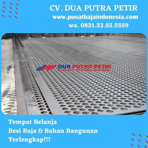 jual plat lubang besi mmxxcm lubang mm oleh cv dua putra petir