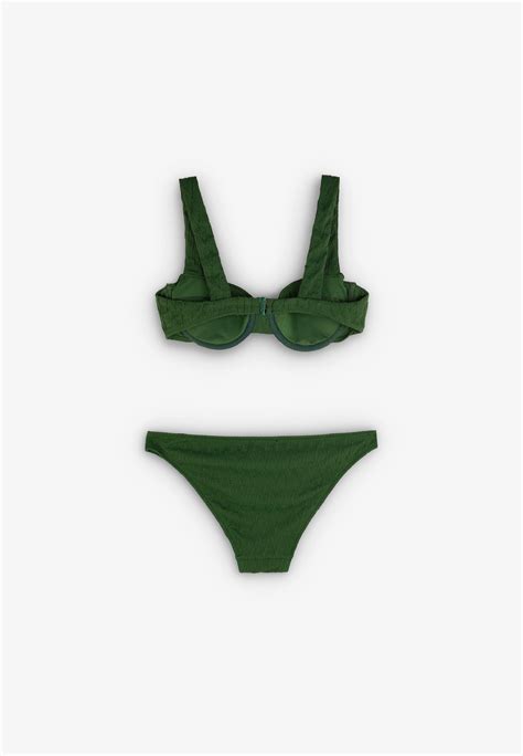 Bikini Balconette Verde Robin Collection