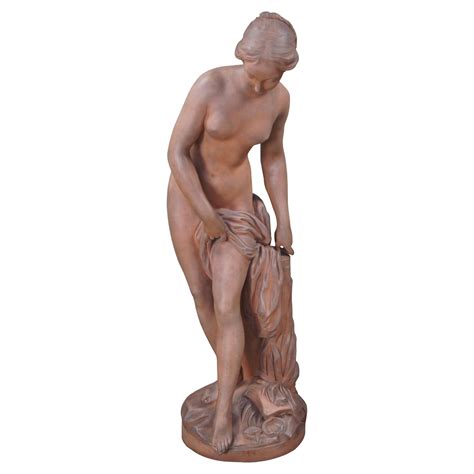 Etienne Maurice Falconet Terracotta Nude Baigneuse Bathing Woman Statue 31 For Sale At 1stDibs