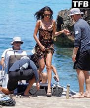 Aubrey Paige Sexy Seen Showcasing Her Hot Cleavage At The Beach In Ibiza AZNude