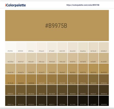 Pantone 465 C Color Hex Color Code B9975b Information Hsl Rgb