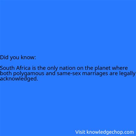 South Africa Is The Only Nation On The Planet Where Both Polygamous And Same Sex Marriages Are