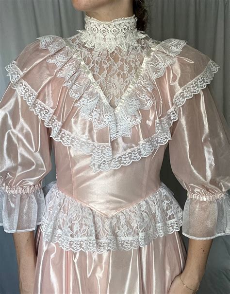 1980s Gunne Sax By Jessica Mcclintock With Original Tag Pink Southern