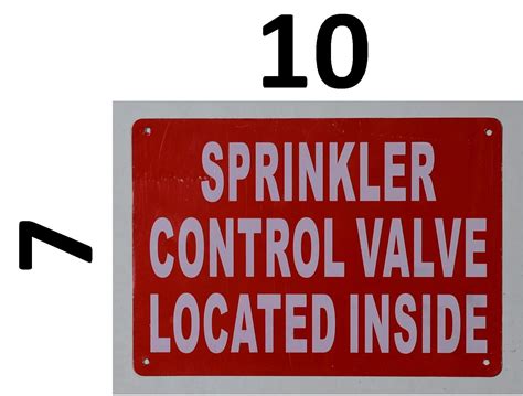 Hpd Sign Sprinkler Control Valve Inside Located Sign Aluminum Dob Signs Nyc Your Official