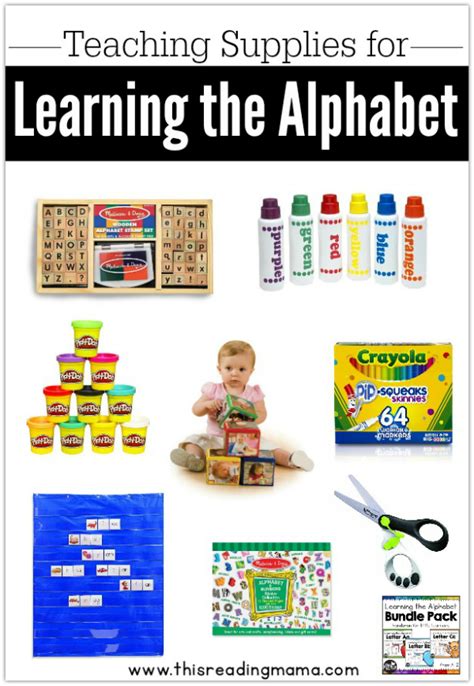 Teaching Supplies Needed For Learning The Alphabet From This Reading