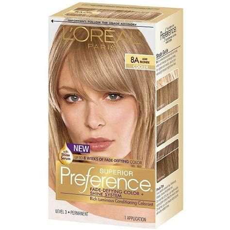 Pref Haircol 8a Size 1ct L Oreal Preference Hair Color Ash Blonde 8a Ash Hair Color Medium