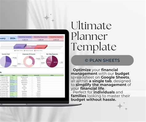 Monthly Budget Template Google Sheets, Yearly Budget Spreadsheet ...