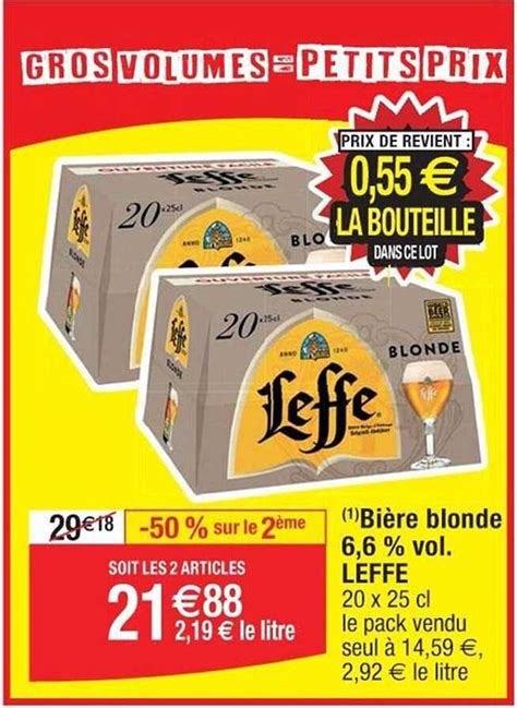 Promo Bi Re Blonde De Garde Brasserie M T Or Chez Intermarch Icatalogue Fr