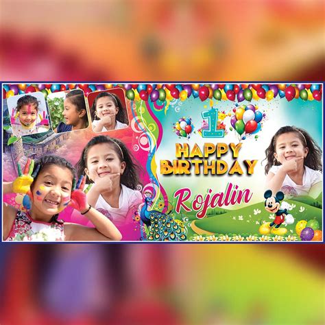 Happy Birthday Banner Psd Graphics Point Store