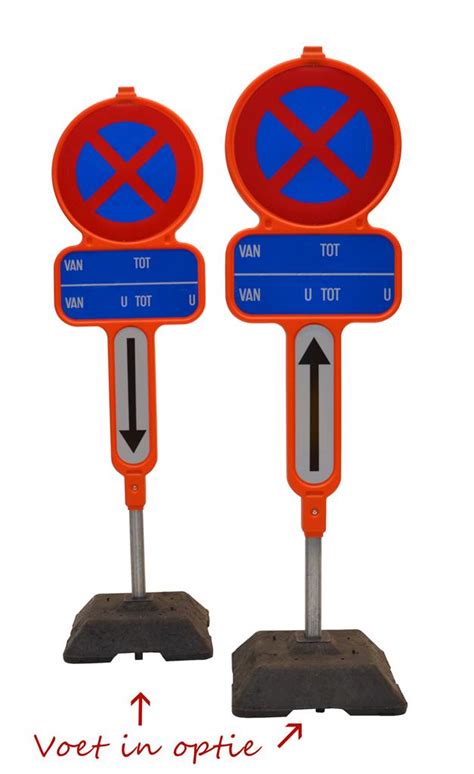 Set Verkeersbord Parkeerverbod E Pvc Excl Voeten Lenaerts Blommaert N V