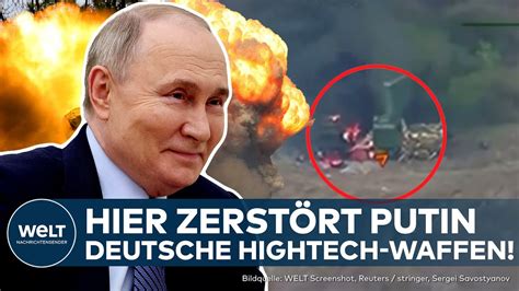 UKRAINE KRIEG Putin feiert Russen zerstören deutsche Flugabwehr Iris