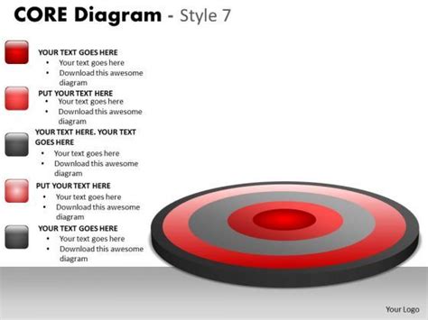 strategy diagram core diagram style  stages  business consulting