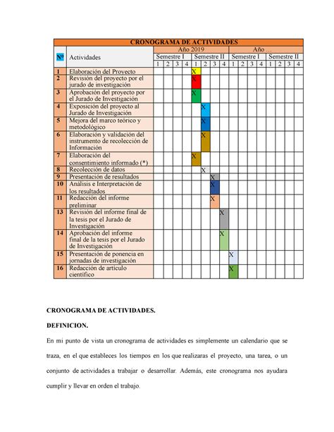 434907285 Cronograma de Actividades - CRONOGRAMA DE ACTIVIDADES N