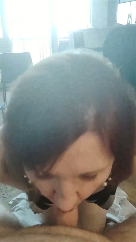 POV MILF Big Tits Cum Swallow Blowjob