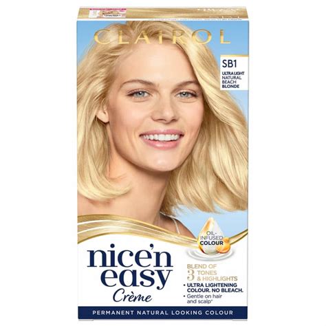 Clairol Nice N Easy Creme Hair Dye Sb Natural Beach Blonde B M