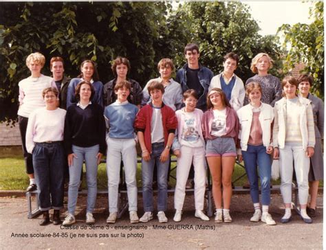 Photo De Classe 3ème 3 De 1985 Collège Lucien Febvre Copains Davant