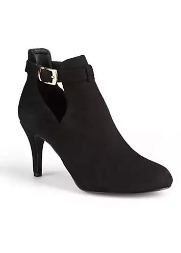 Black Cut Out Shoe Boots By Freemans Look Again