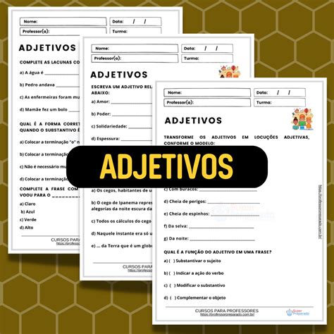 Objetivo Dos Adjetivos No Msetimo Ano