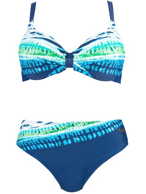 Naturana Naturana Assorted Underwired Plain Printed Bikini Sets Size