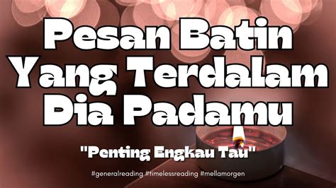 Dalam Batinnya Dia Ingin Bilang Sesuatu Timelessreading