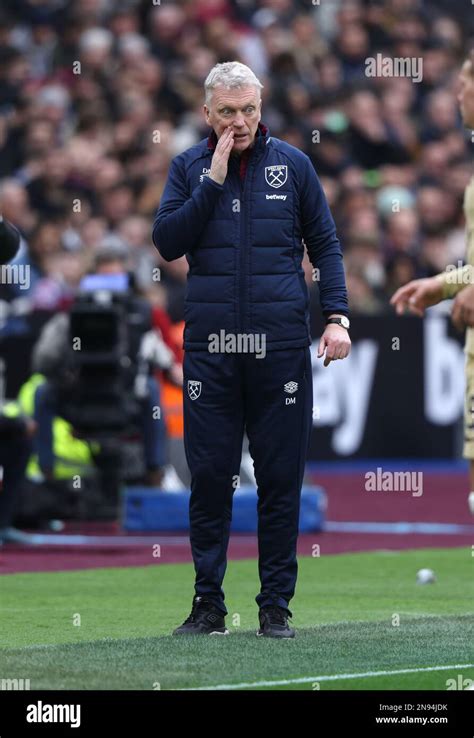 London Uk 11th Feb 2023 David Moyes West Ham Manager At The West