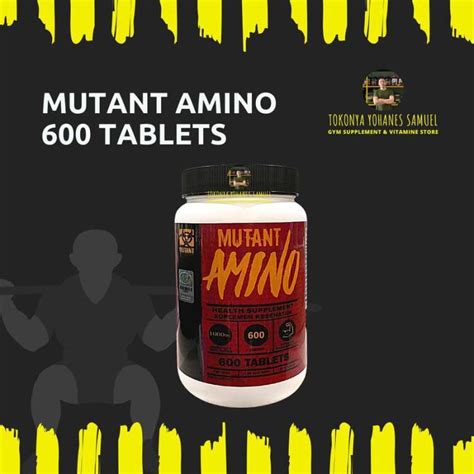 Jual Mutant Amino 600 Tablet Di Seller Foodieshop. - Cokrodiningratan ...