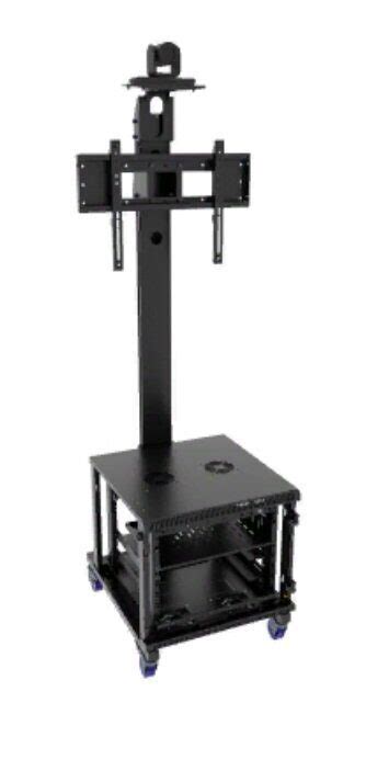 Стойка для монитора, с полкой для камеры и шкаф