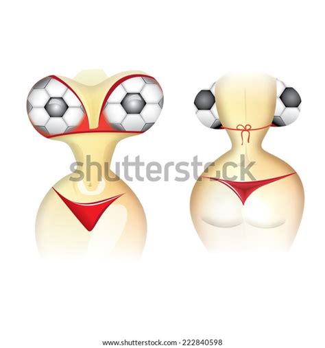 Sexy Hot Girl Wears Bikini With Big Breast Over Royalty Free Licensable Stock Illustrations
