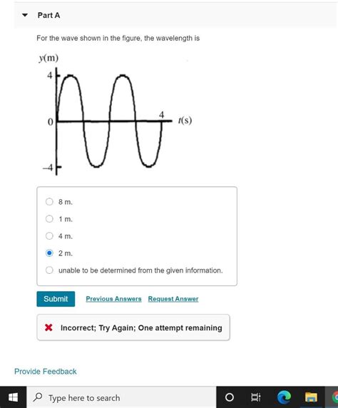 Solved Part A For the wave shown in the figure, the | Chegg.com