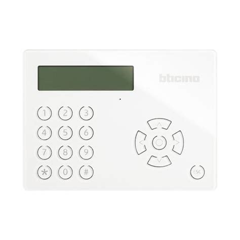 Bticino Multifunction Keypad For Burglar Alarm With Lcd Display 4215m
