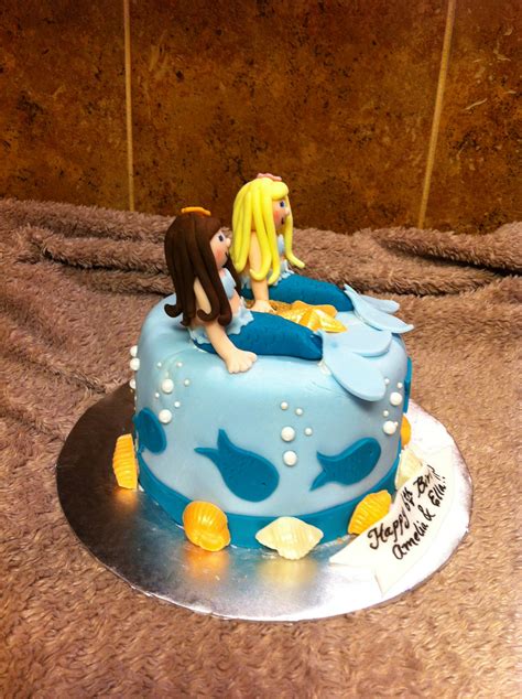 Mermaids Cake For Twins - CakeCentral.com