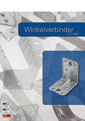 50x Winkelverbinder 90x90x65 Mit Sicke Steg Rippe Verzinkt ETA