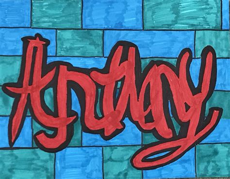 Anthony Name Graffiti