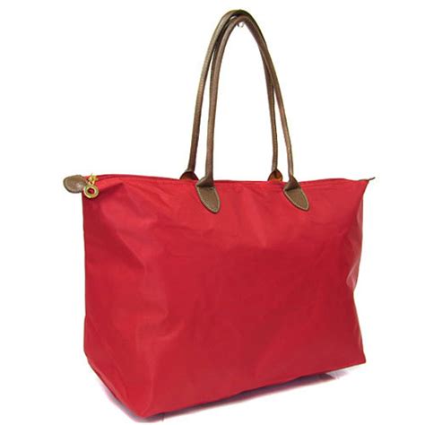 Monogrammed Large Red Tote With Zipper Personalized Tote Bag - Etsy