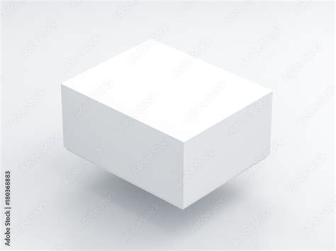 White Box packaging Mockup in light studio. Place your design here 3d ...