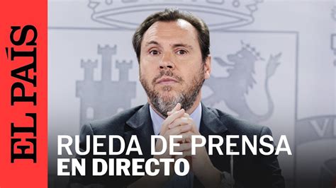 DIRECTO Rueda de prensa de Óscar Puente ante las averías que afectan