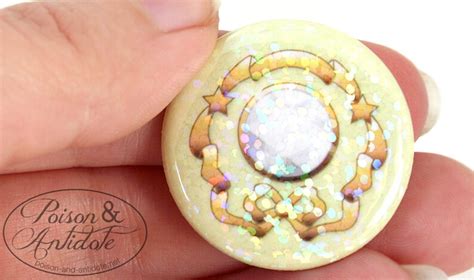 HOLOGRAPHIC Moon Crystal Power Make Up Pin Etsy