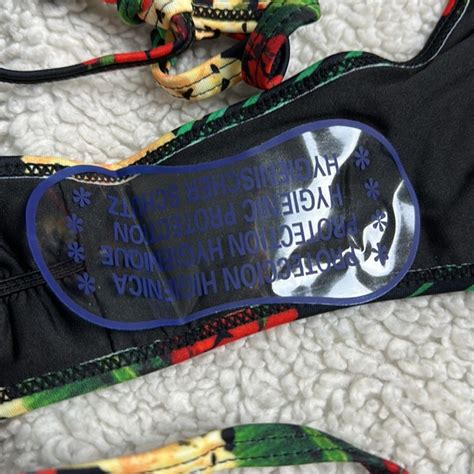 DIXXON Swim Nwt Dixxon Gili Tropical Print Bikini With Reversible Bucket Hat Poshmark