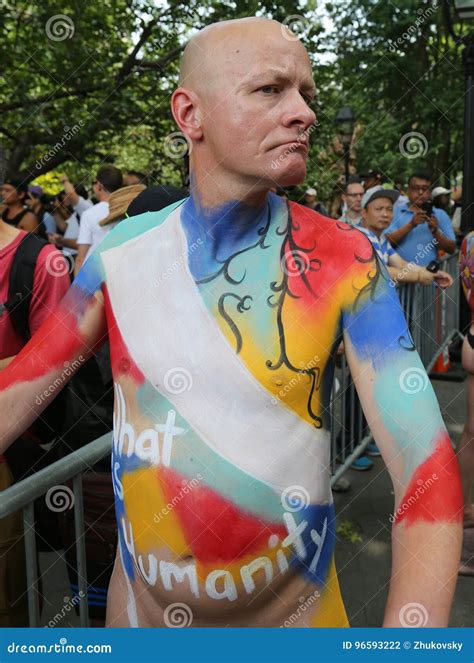 Artists Paint Fully Nude Models Of All Shapes And Sizes During Th NYC Body Painting Day