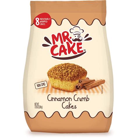 Mr Cake Cinnamon Crumb Cakes 8 Pack Woolworths