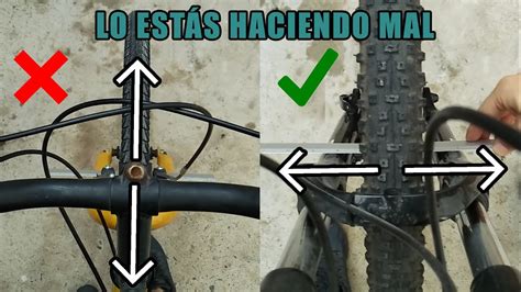 C Mo Alinear Perfectamente El Manubrio De Tu Bici Tutorial Youtube