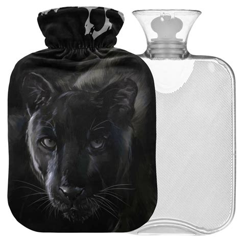 Buy Naanle Leopard Panther Watercolor Painting Heat Bottle L Transparent Hot Water Bottle For