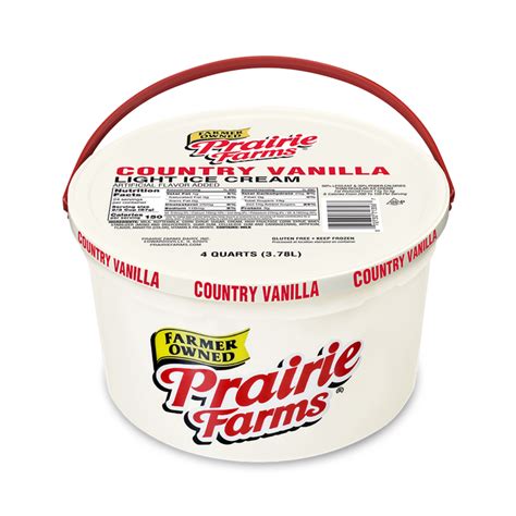 Country Vanilla Light Ice Cream Prairie Farms Dairy Inc