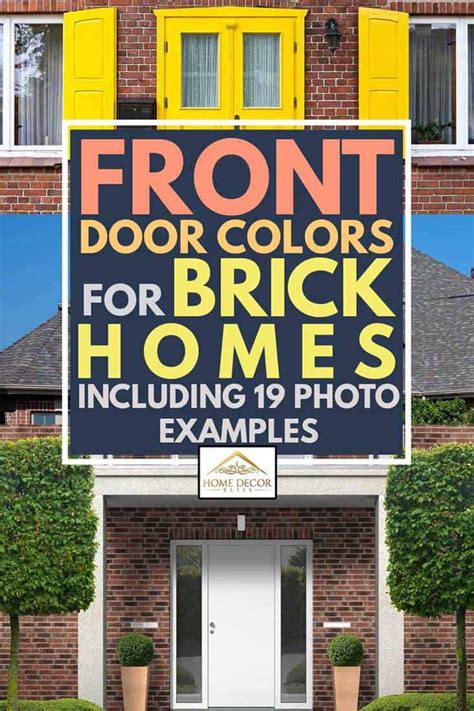 Best Front Door Colors For Red Brick Houses
