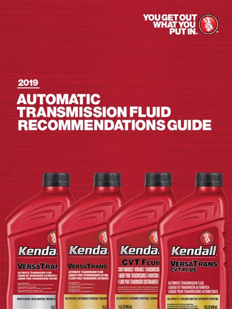 Automatic Transmission Fluid Recommendations Guide Pdf Transport