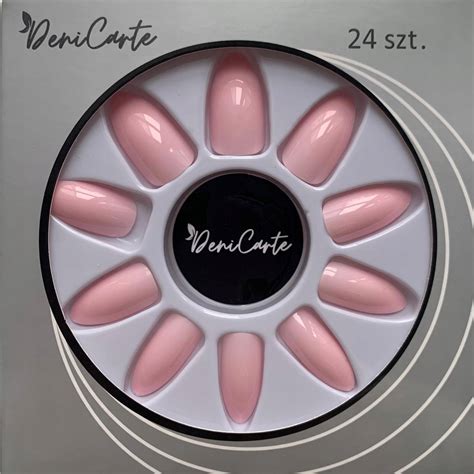 Paznokcie Sztuczne Tipsy Z Klejem Szt Elowe R Nude Migda Cena Opinie