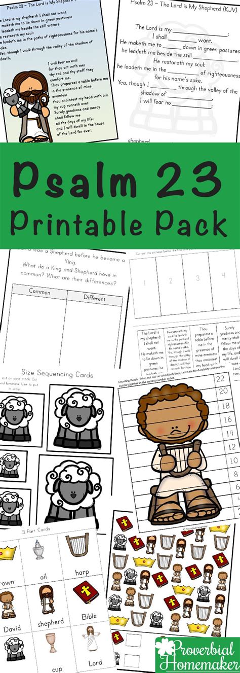Psalm 23 Printable Pack Artofit