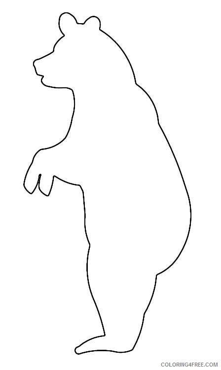 100+ трафаретов медведя для вырезания